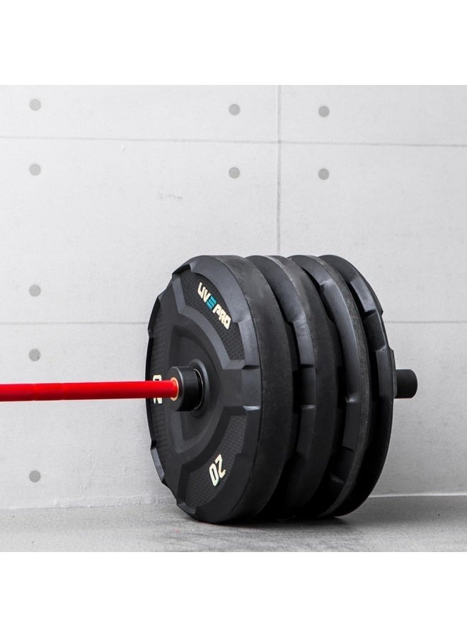 Liveup لوحة مطاطية بوزن 5 كجم باللون الأسود LP8022 - 05 (العلامة التجارية: لايف أب) - Image 5